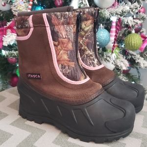 Itasca Girls Camouflage Winter Boots Sz 2